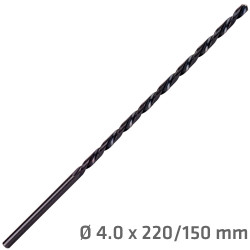 Hss Drill Bit 4mm 220 X 150 Extra Long