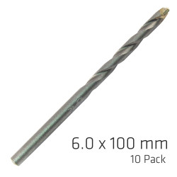 Masonry Drill Bit Long Life 6 X 100mm 10pack