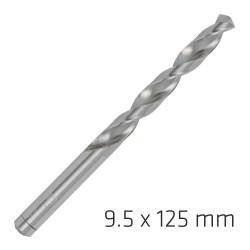 ALPEN Pro Hss 9.5mm Drill Din 338 Rn 135 Split Point Plastic Wallet