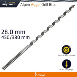 Wood Auger Drill Bit 28 X 450mm