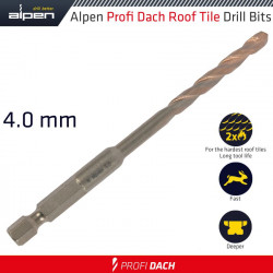 Roof Tile Drill Bit 4.0mm Bulk
