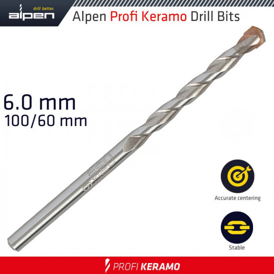 Profi Keramo Tile Ceramic Marble Bit 6mm Profi Keramo Tile Ceramic Marble Bit 6mm