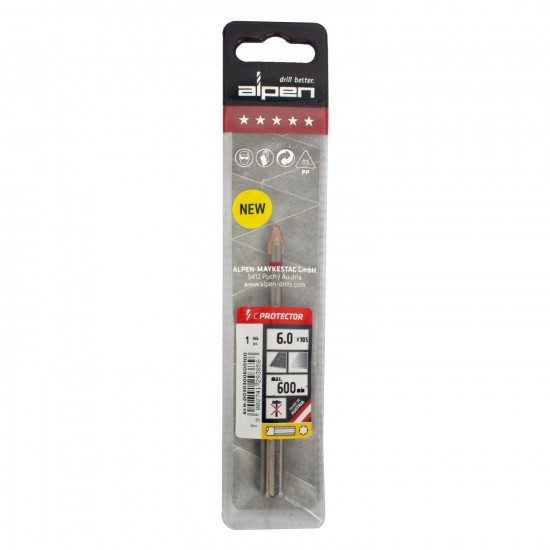 6.0mm Porcelain C Protector Drill Bit 6.0mm 6.0mm Porcelain C Protector Drill Bit 6.0mm