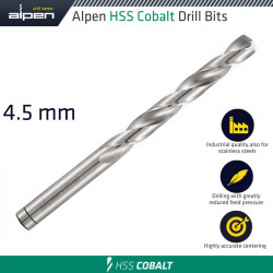 Hss Cobalt Din 338 4.5mm Bulk