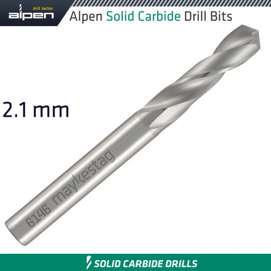 ALPEN Solid Carbide Drill Bit 2.1 ALPEN Solid Carbide Drill Bit 2.1