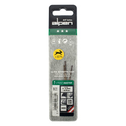 Hss Sprint Master 1.5mm X3 Sleeved Din338 ALPEN Drill Bit