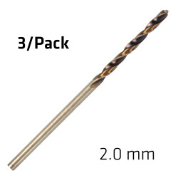 Hss Sprint Master 2.0mm X3 Sleeved Din338 ALPEN Drill Bit