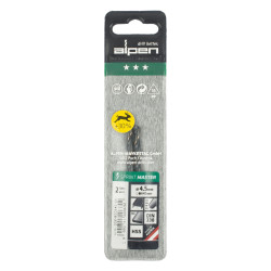 Hss Sprint Master 4.5mm X2 Sleeved Din338 ALPEN Drill Bit