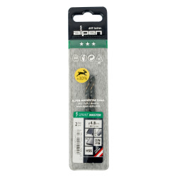 Hss Sprint Master 4.8mm X2 Sleeved Din338 ALPEN Drill Bit