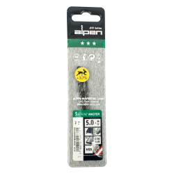 Hss Sprint Master 5.0mm X2 Sleeved Din338 ALPEN Drill Bit