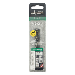Hss Sprint Master 6.0mm X2 Sleeved Din338 ALPEN Drill Bit