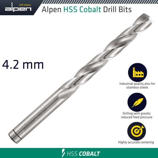 Hss Cobalt Drill Bit 4.2mm Hss Cobalt Drill Bit 4.2mm