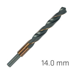 Hss Sprint Master 14.0mm Red Shank 9.5mm X1 Sleeved Din338 ALPEN Drill