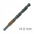 Hss Sprint Master 14.0mm Red Shank 9.5mm X1 Sleeved Din338 ALPEN Drill