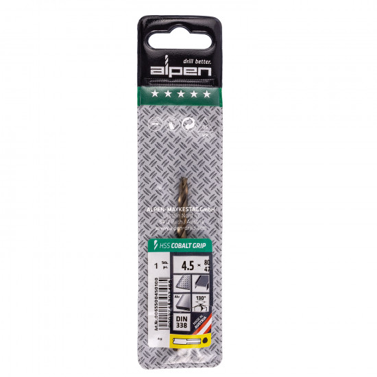 Hss Cobalt 4,5 Plw Grip 3-sided Hss Cobalt 4,5 Plw Grip 3-sided