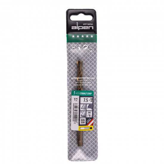 Hss Cobalt 7,5 Plw Grip 3-sided Hss Cobalt 7,5 Plw Grip 3-sided