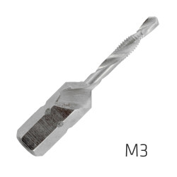 ALPEN Combination Tap Plw M3 1/4' Shank