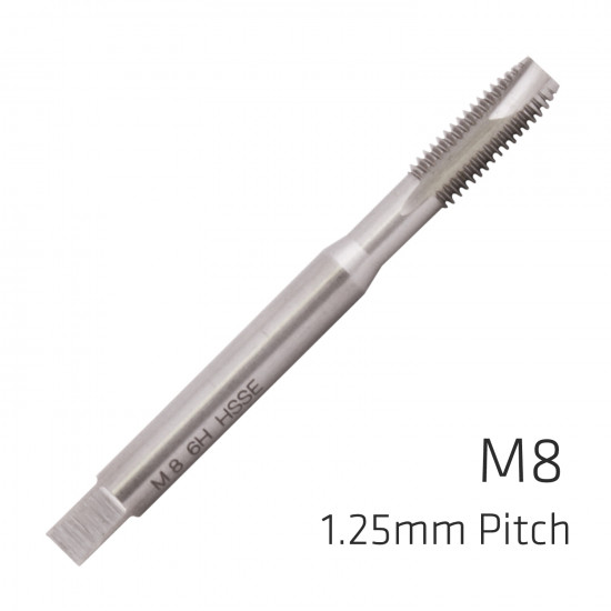 Machine Tap Cobalt 8mm In Pouch 1.25mm Pitch Machine Tap Cobalt 8mm In Pouch 1.25mm Pitch