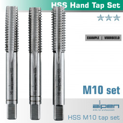 H& Tap Set In Pouch M10 Hss 1.5mm Pitch
