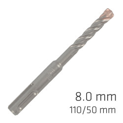 Force X 8.0 X 110/050 Sds-+ Rebar Drill Bit X4 Cutting Edges - Bulk