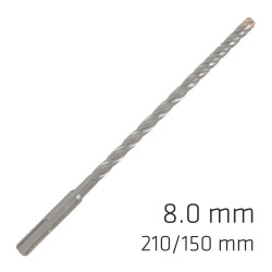 Force X 8.0 X 210/150 Sds-+ Rebar Drill Bit X4 Cutting Edges - Bulk