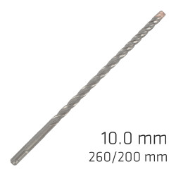 Force X 10.0 X 260/200 Sds-+ Rebar Drill Bit X4 Cutting Edges - Bul