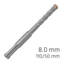 Force X 8.0 X 110/050 Sds-+ Rebar Drill Bit X4 Cutting Edges