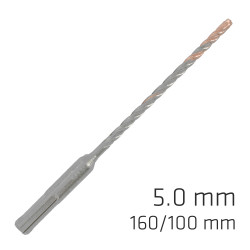 Force X 5.0 X 160/100 Sds-+ Rebar Drill Bit X4 Cutting Edges
