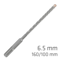Force X 6.5 X 160/100 Sds-+ Rebar Drill Bit X4 Cutting Edges