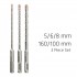 Sds Plus F4 5 6 8 X160mm 3 Pce Set