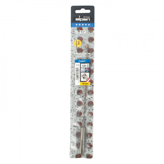 Force X 5.0 X 210/150 Sds-plus Rebar Drill Bit X4 Cutting Edges Force X 5.0 X 210/150 Sds-plus Rebar Drill Bit X4 Cutting Edges