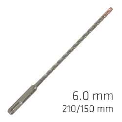 Force X 6.0 X 210/150 Sds-+ Rebar Drill Bit X4 Cutting Edges