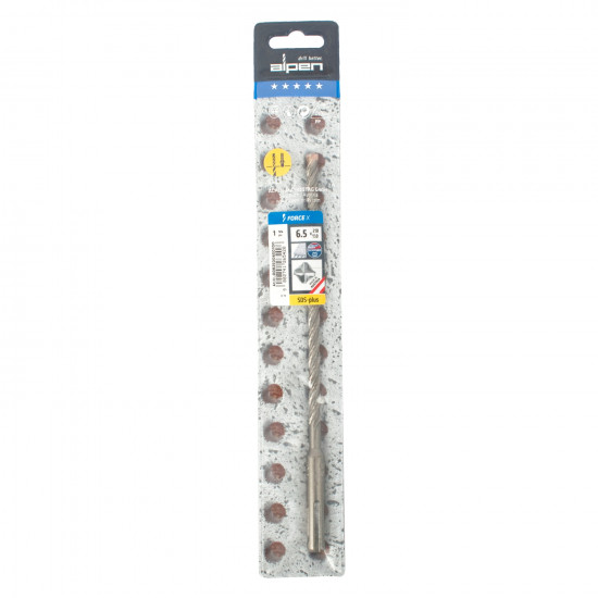 Force X 6.5 X 210/150 Sds-plus Rebar Drill Bit X4 Cutting Edges Force X 6.5 X 210/150 Sds-plus Rebar Drill Bit X4 Cutting Edges