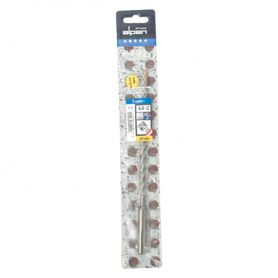 Force X 6.0 X 210/150 Sds-plus Rebar Drill Bit X4 Cutting Edges