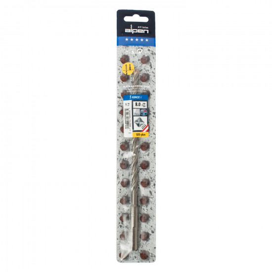 Force X 8.0 X 210/150 Sds-plus Rebar Drill Bit X4 Cutting Edges Force X 8.0 X 210/150 Sds-plus Rebar Drill Bit X4 Cutting Edges