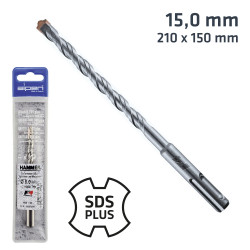 Sds Plus 210x150 15.0mm Hammer Bit Plastic Wallet