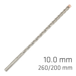 Force X 10.0 X 260/200 Sds-+ Rebar Drill Bit X4 Cutting Edges