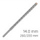 Force X 14.0 X 260/200 Sds-plus Rebar Drill Bit X4 Cutting Edges Force X 14.0 X 260/200 Sds-plus Rebar Drill Bit X4 Cutting Edges