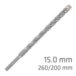 Force X 15.0 X 260/200 Sds-+ Rebar Drill Bit X4 Cutting Edges