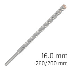 Force X 16.0 X 260/200 Sds-+ Rebar Drill Bit X4 Cutting Edges