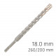 Force X 18.0 X 250/200 Sds-plus Rebar Drill Bit X4 Cutting Edges Force X 18.0 X 250/200 Sds-plus Rebar Drill Bit X4 Cutting Edges
