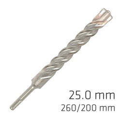 Force X 25.0 X 250/200 Sds-+ Rebar Drill Bit X4 Cutting Edges