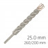 Force X 25.0 X 250/200 Sds-plus Rebar Drill Bit X4 Cutting Edges