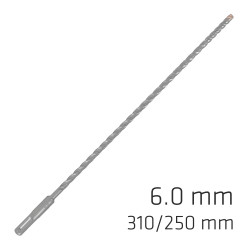 Force X 6.0 X 310/250 Sds-+ Rebar Drill Bit X4 Cutting Edges