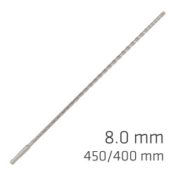 Force X 8.0 X 450/400 Sds-+ Rebar Drill Bit X4 Cutting Edges