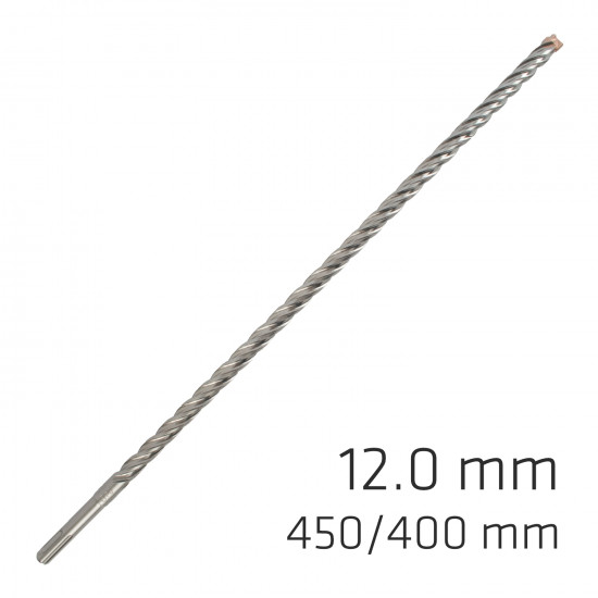 Force X 12.0 X 450/400 Sds-plus Rebar Drill Bit X4 Cutting Edges Force X 12.0 X 450/400 Sds-plus Rebar Drill Bit X4 Cutting Edges