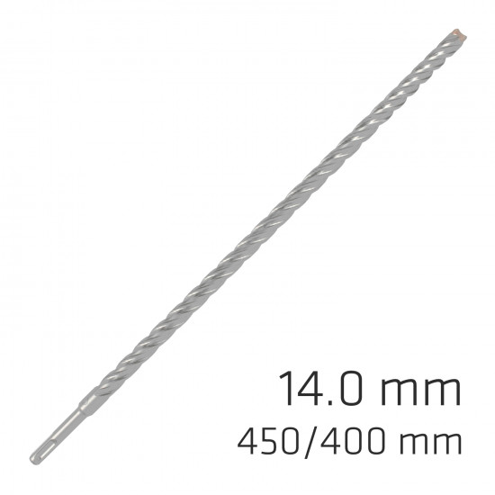 Force X 14.0 X 450/400 Sds-plus Rebar Drill Bit X4 Cutting Edges