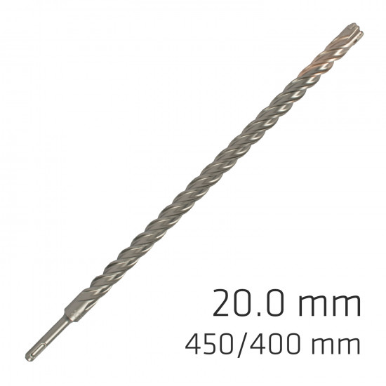 Force X 20.0 X 450/400 Sds-plus Rebar Drill Bit X4 Cutting Edges Force X 20.0 X 450/400 Sds-plus Rebar Drill Bit X4 Cutting Edges
