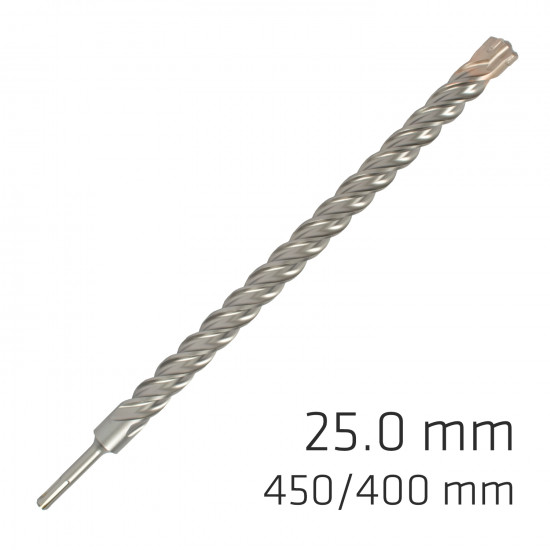 Force X 25.0 X 450/400 Sds-plus Rebar Drill Bit X4 Cutting Edges Force X 25.0 X 450/400 Sds-plus Rebar Drill Bit X4 Cutting Edges