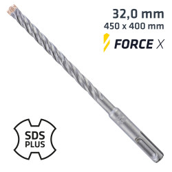Force X 32.0 X 450/400 Sds-+ Rebar Drill Bit X4 Cutting Edges
